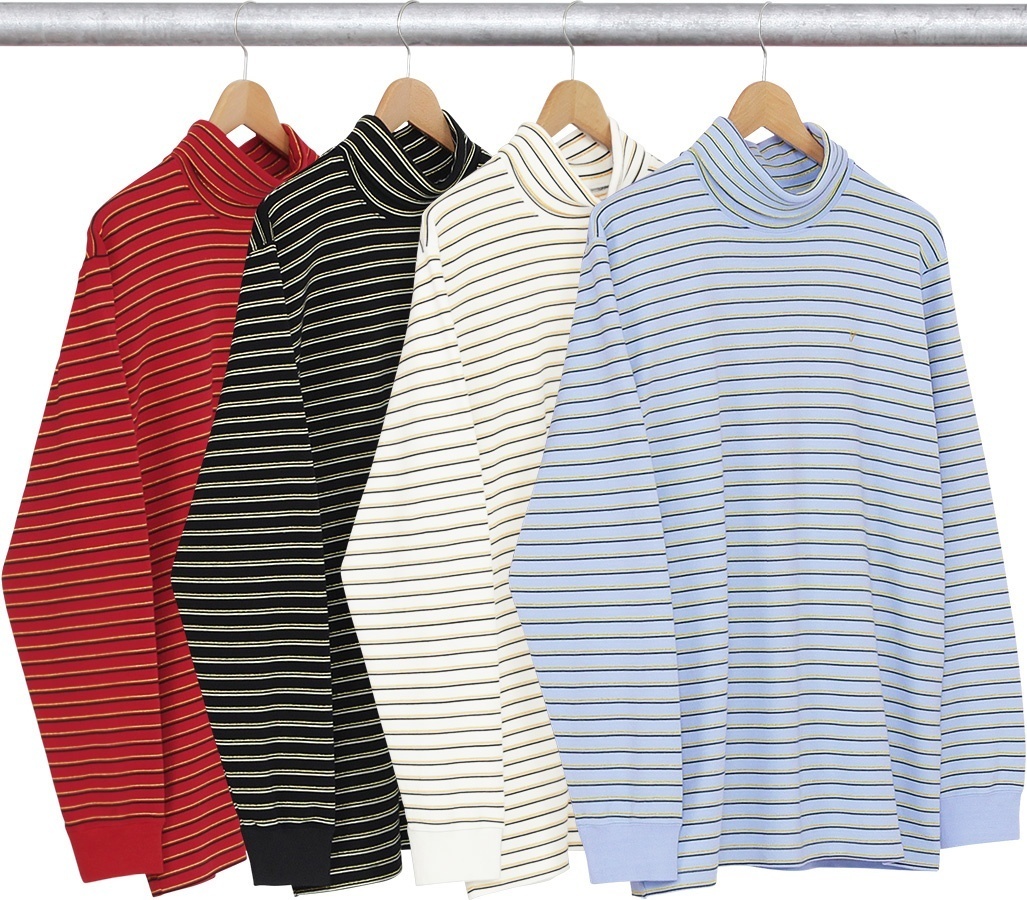Gold Stripe Turtleneck